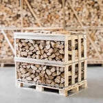 Halbe palette kammergetrocknetes gespalten Hainbuche Brennholz 25cm